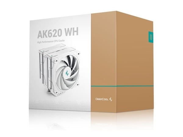 Deepcool AK620 WH - Processorkylare - (för: LGA1155, LGA2011, LGA1150, LGA2011-3, LGA1151, AM4, LGA2066, LGA1200, LGA1700) - 120 mm