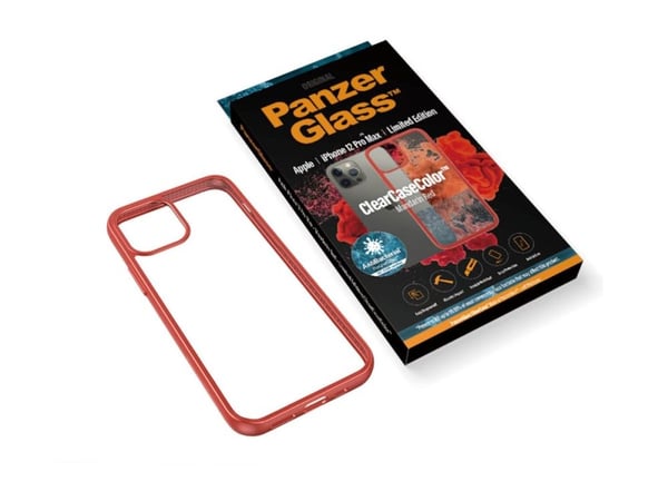 PanzerGlass PanzerGlass Clear Apple iPhone 12 Pro Max – transparent och röd