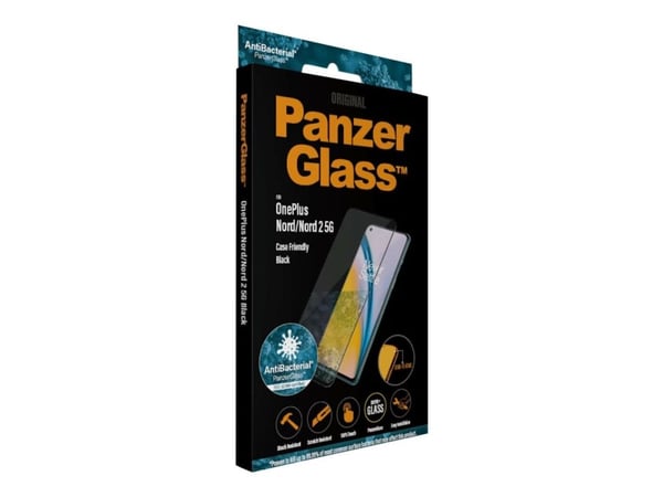 PanzerGlass - Skärmskydd för mobiltelefon - glas - ramfärg svart - för OnePlus Nord