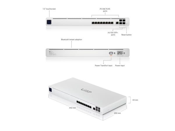 Ubiquiti UISP Professional - Ruter 9-porters svitsj - 1GbE