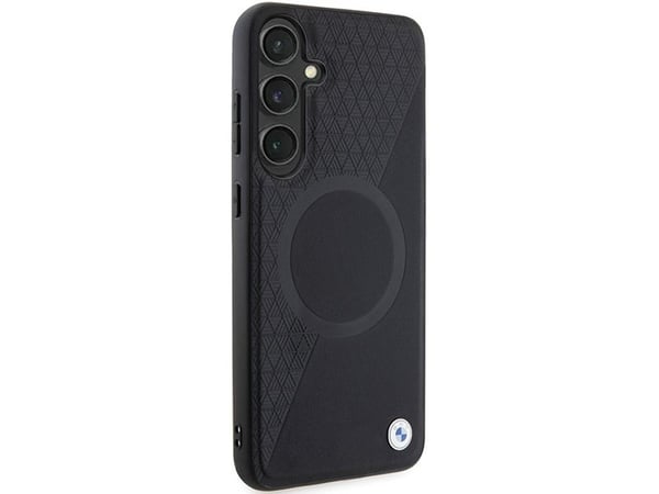 Samsung Galaxy S24 BMW-deksel Signature skinn Half Textured & Circle MagSafe (BMHMS24S23RTPK) svart farge