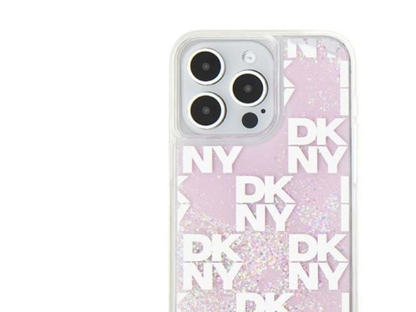 DKNY DKHCP15XLCPEPP iPhone 15 Pro Max 6,7" rosa/rosa hardcase Liquid Glitter Multilogo