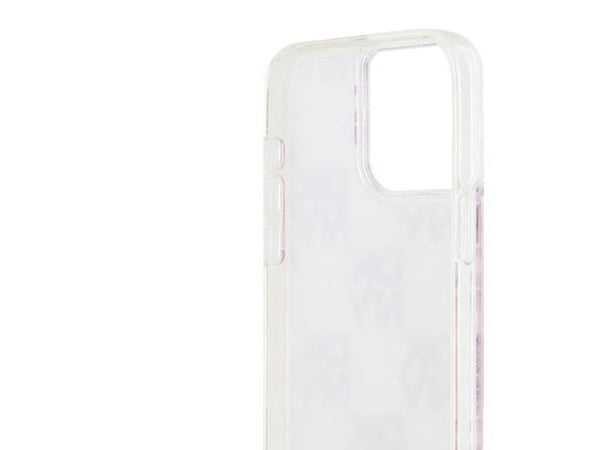 Apple iPhone 15 Pro Max DKNY Case Liquid Glitter Big Logo (DKHCP15XLCPEPP) vaaleanpunainen