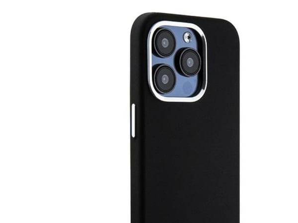 DKNY Liquid Silicone Small Metal Logo MagSafe – iPhone 14 Pro-skal (czarny)