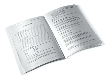 LEITZ displaybok WOW, A4, PP, med 20 lommer, gul metallisk laminert overflate, overflatestruktur med 3D-preging, - 1 stk (4631-00-16)