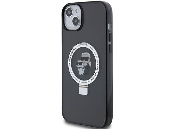 Karl Lagerfeld Karl Lagerfeld KLHMP15MHMRSKCK iPhone 15 Plus 6.7"czarny/black hardcase Ring Stand Karl&Choupettte MagSafe