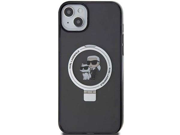 Karl Lagerfeld Karl Lagerfeld KLHMP15MHMRSKCK iPhone 15 Plus 6.7"czarny/black hardcase Ring Stand Karl&Choupettte MagSafe