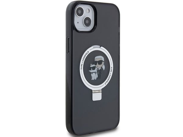 Karl Lagerfeld Karl Lagerfeld KLHMP15MHMRSKCK iPhone 15 Plus 6.7"czarny/black hardcase Ring Stand Karl&Choupettte MagSafe