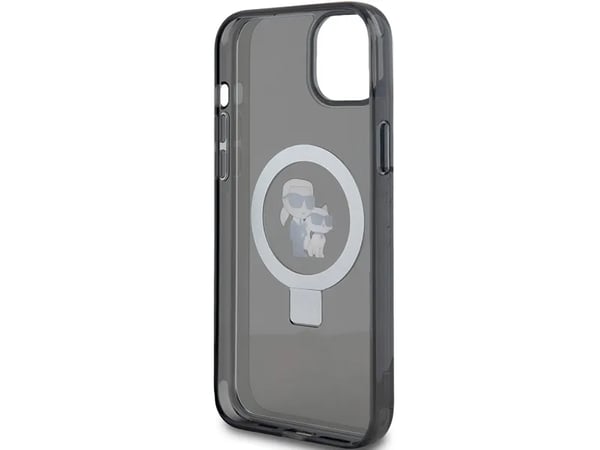 Karl Lagerfeld KLHMP15MHMRSKCK iPhone 15 Plus / 14 Plus 6,7" sort hardcase Ringstativ Karl&amp;Choupette MagSafe