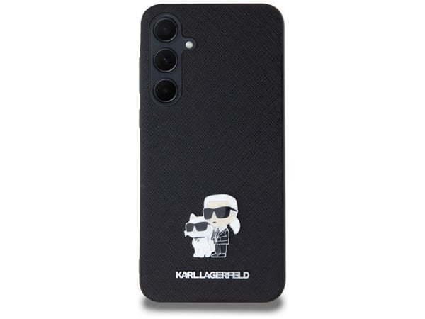 Etui Karl Lagerfeld KLHCSA35SAKCNPK A35 A356 hardcase svart/svart Saffiano Karl&Choupette Pin
