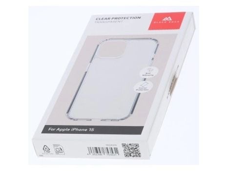 Black Rock 226370, Mobilskal, Apple, iPhone 15, 15,5 cm (6.1"), Transparent