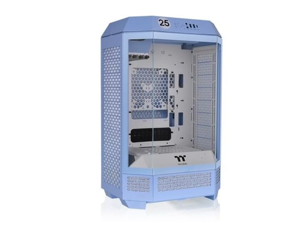 Thermaltake The Tower 300 - Microtower - mini ITX / micro ATX - genomskinlig sidopanel (härdat glas) - ingen strömförsörjning - hortensia blå - USB...