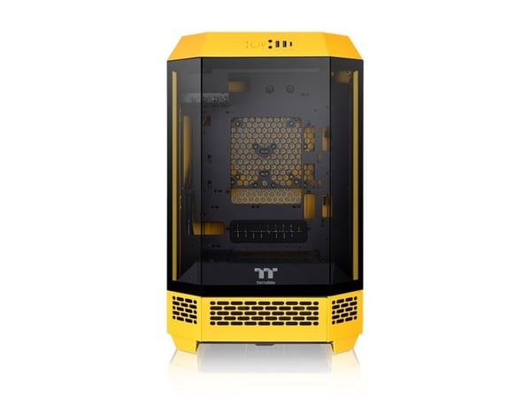 Thermaltake The Tower 300 - Microtower - mini ITX / micro ATX - genomskinlig sidopanel (härdat glas) - ingen strömförsörjning - humla - USB/ljud