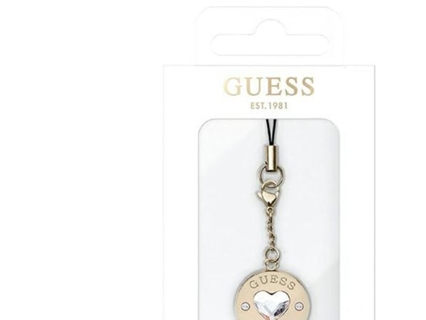 Guess phone strap anheng GUCPMHGLD hjerte diamant