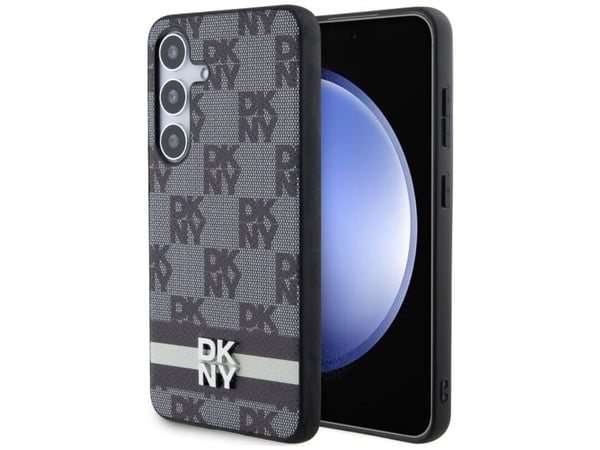 DKNY mobilfodral Dkny Dkhcs24Mpcptssk för S24+ S926, hardcase läder rutigt mono-mönster & tryckta ränder
