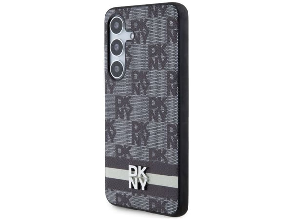 DKNY mobilfodral Dkny Dkhcs24Mpcptssk för S24+ S926, hardcase läder rutigt mono-mönster & tryckta ränder