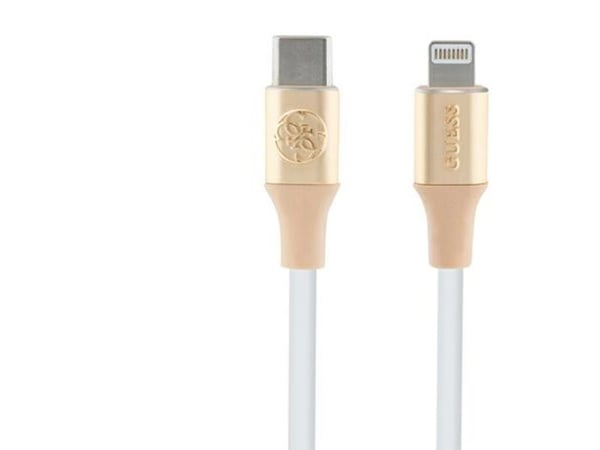 USB-kabel Guess USB-C - Lightning 1,5 m guld (GUCLLALRGDD)