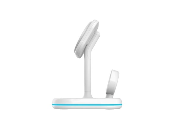 Tech-Protect QI15W-A27 trådlös laddare 3-i-1 MagSafe (Magnetic) vit