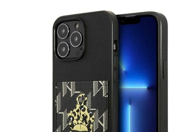 Karl Lagerfeld KLHCP13LCANCNK iPhone 13 Pro / 13 6,1" kovakotelo lajitelma Karlimals Cardslot
