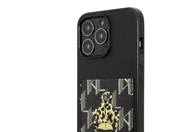 Karl Lagerfeld KLHCP13LCANCNK iPhone 13 Pro / 13 6,1" kovakotelo lajitelma Karlimals Cardslot