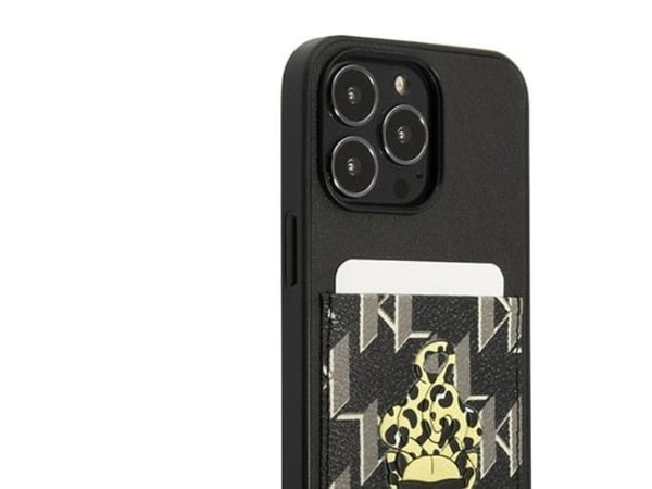 Karl Lagerfeld KLHCP13LCANCNK iPhone 13 Pro / 13 6,1" kovakotelo lajitelma Karlimals Cardslot