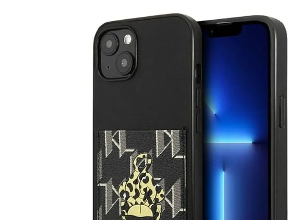 Karl Lagerfeld Karl Lagerfeld KLHCP13MCANCNK iPhone 13 6,1" hardcase czarny/black Karlimals Cardslot