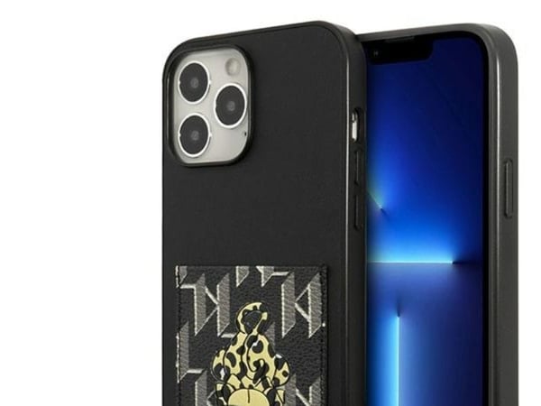 Karl Lagerfeld KLHCP13XCANCNK iPhone 13 Pro Max 6,7" hardcase svart/black Karlimals kortholder