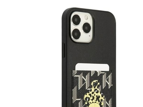 Karl Lagerfeld KLHCP13XCANCNK iPhone 13 Pro Max 6,7" hardcase svart/black Karlimals korthållare