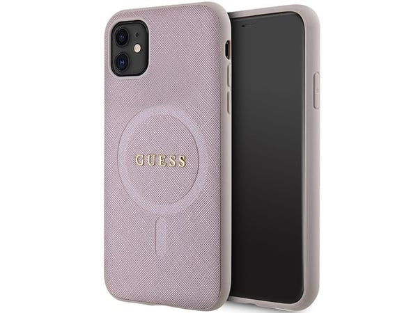 Veske GUESS GUHMN61PSAHMCP IPHONE 11 / XR 6.1" Rosa / Rosa HARDCASE SAFFIANO MAGSAFE