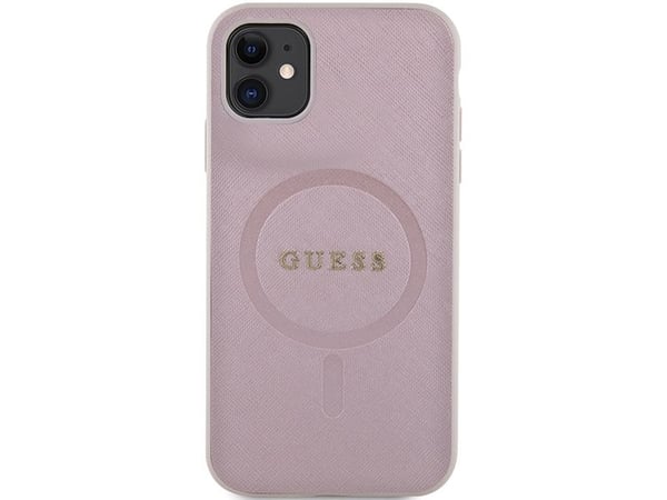 Veske GUESS GUHMN61PSAHMCP IPHONE 11 / XR 6.1" Rosa / Rosa HARDCASE SAFFIANO MAGSAFE
