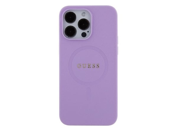 Guess GUHMP15LPSAHMCU iPhone 15 Pro 6.1" violetti/violetti kovakotelo Saffiano MagSafe Saffiano
