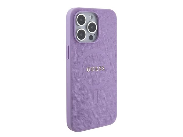 Guess GUHMP15LPSAHMCU iPhone 15 Pro 6.1" violetti/violetti kovakotelo Saffiano MagSafe Saffiano