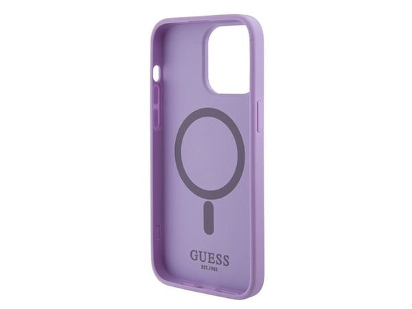 Guess GUHMP15LPSAHMCU iPhone 15 Pro 6,1" lilla/fiolett hardcase Saffiano MagSafe