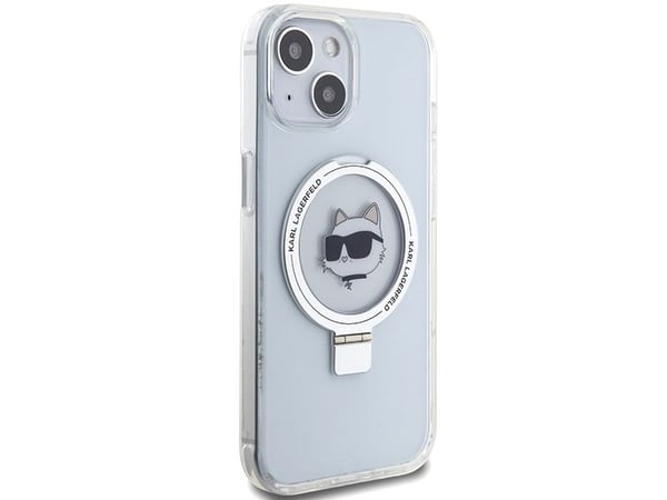 Karl Lagerfeld Karl Lagerfeld KLHMP15SHMRSCHH iPhone 15 6,1" hvit/hvit hardcase Ringstativ Choupette Head MagSafe
