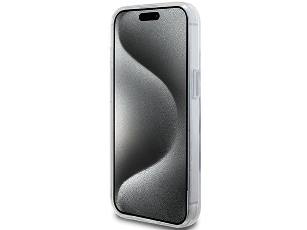 Karl Lagerfeld Karl Lagerfeld KLHMP15SHMRSCHH iPhone 15 6.1" valkoinen/valkoinen kovakotelo Ring Stand Choupette Head MagSafe