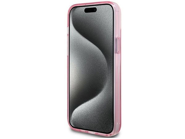 Karl Lagerfeld Karl Lagerfeld KLHMP15SHMRSKCP iPhone 15 6.1" rosa/rosa hardcase Ring Stand Karl&Choupettte MagSafe