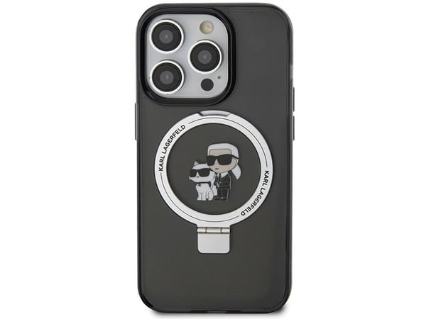 Karl Lagerfeld Karl Lagerfeld KLHMP15XHMRSKCK iPhone 15 Pro Max 6.7" czarny/black hardcase Ring Stand Karl&Choupettte MagSafe