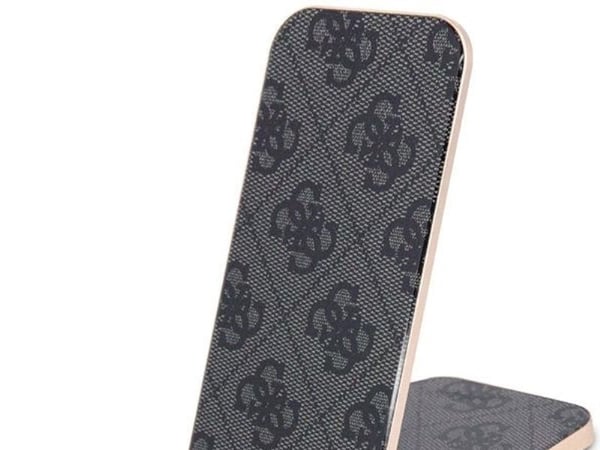 Guess induktiivinen laturi GUDCFAL4PEGK 2in1 15W 4G Pattern MagSafe musta/musta