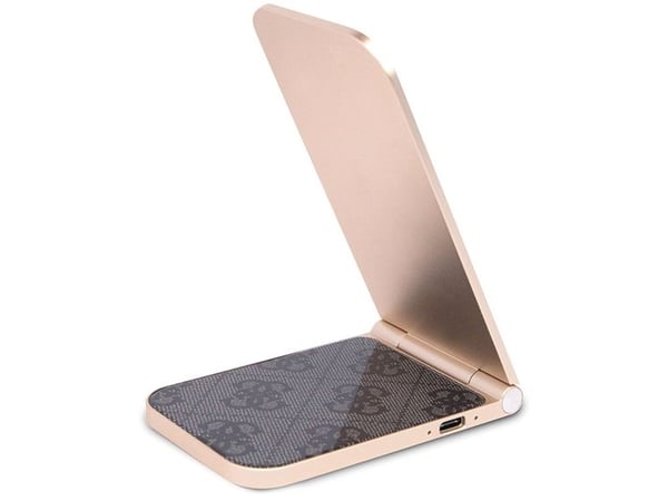 Guess induktiivinen laturi GUDCFAL4PEGK 2in1 15W 4G Pattern MagSafe musta/musta