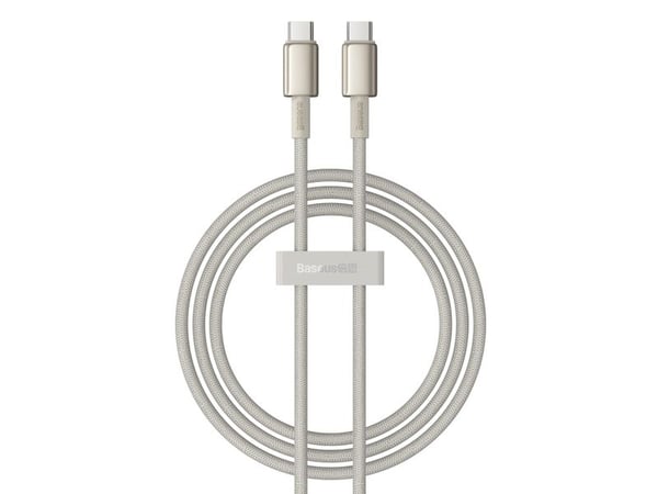 Baseus USB-C til USB-C-kabel 1 m beige (BSU4881)