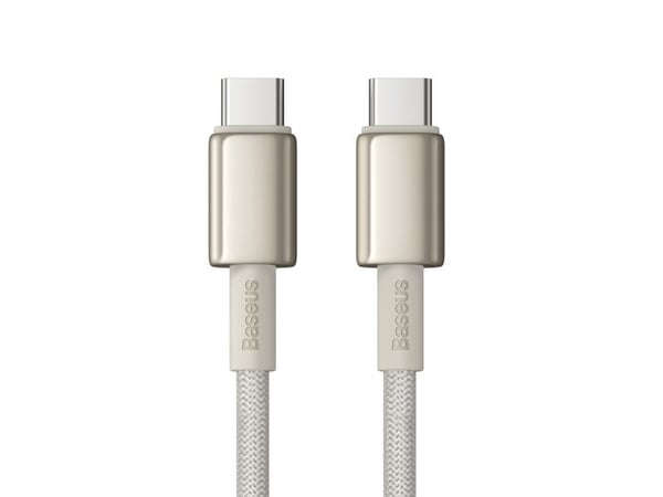 Baseus USB-C til USB-C-kabel 1 m beige (BSU4881)
