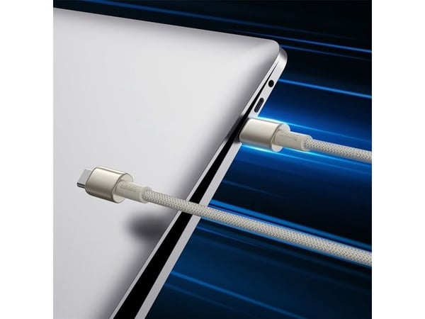 Baseus USB-C til USB-C-kabel 1 m beige (BSU4881)