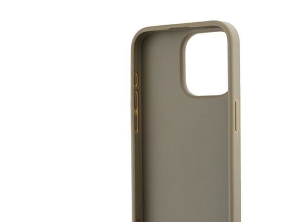 Veske DKNY DKHCP15XPBSWSE iPhone 15 Pro Max 6,7" beige/beige hardcase håndleddsstropp Stock Logo