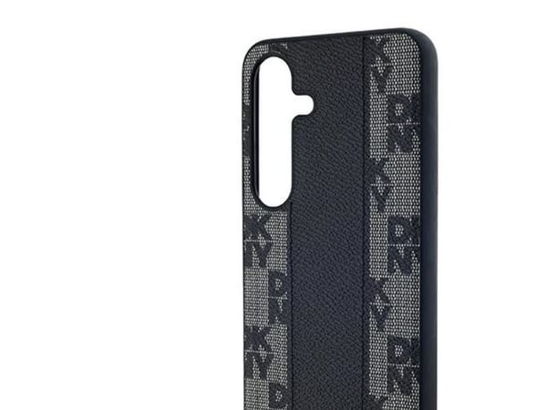 DKNY DKHMS24MPCPVSLK S24+ S926 black/black hardcase Leather Checkered Mono Pattern MagSafe