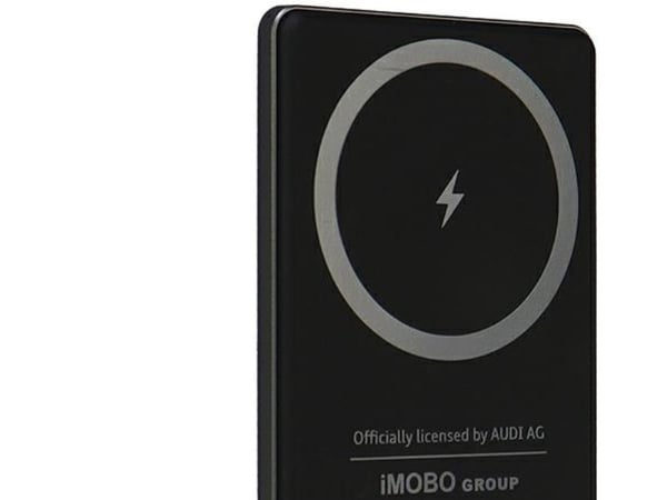 Audi 15W trådløs powerbank 5000 mAh grå Big Logo MagSafe AU-MWPB5000-GT/D1-GY