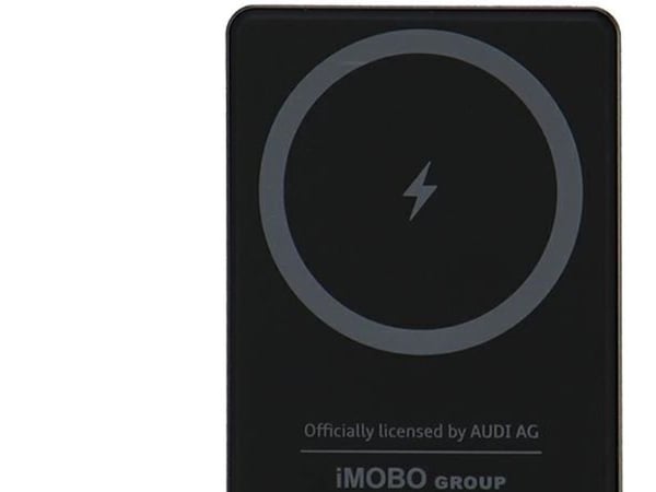 Audi 15W trådløs powerbank 5000 mAh grå Big Logo MagSafe AU-MWPB5000-GT/D1-GY