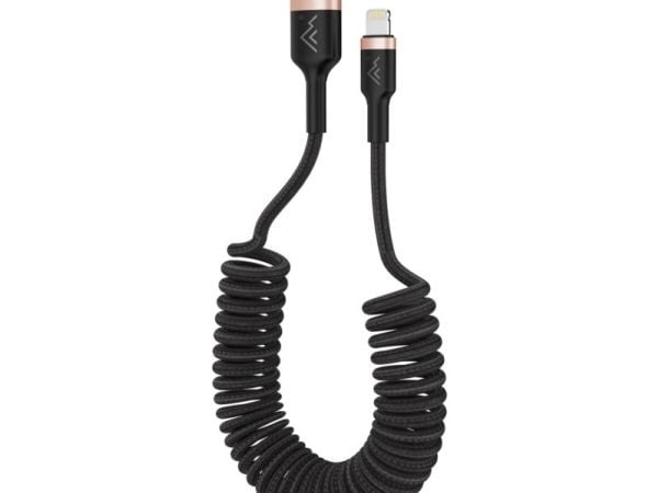 Montis USB Type A til USB Lightning-kabel 1,5 m (spiral) MT129