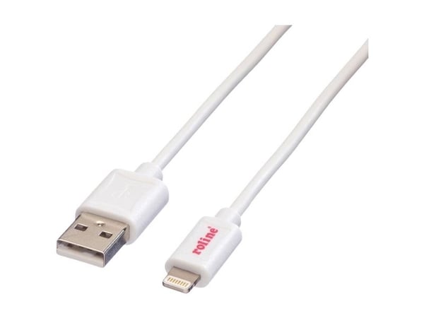 USB-kabel Roline USB-A – 1 m vit (JAB-2081282)