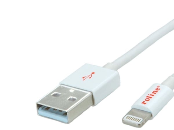 USB-kabel Roline USB-A – 1 m vit (JAB-2081282)