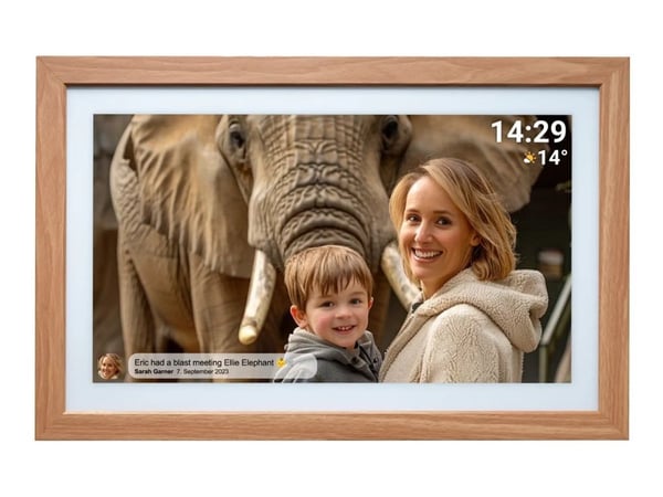 DENVER FRAMEO PFF-2162LW - Digital fotoramme - 1 GB RAM - 32 GB - 21.5" - 1920 x 1080 - lett tre